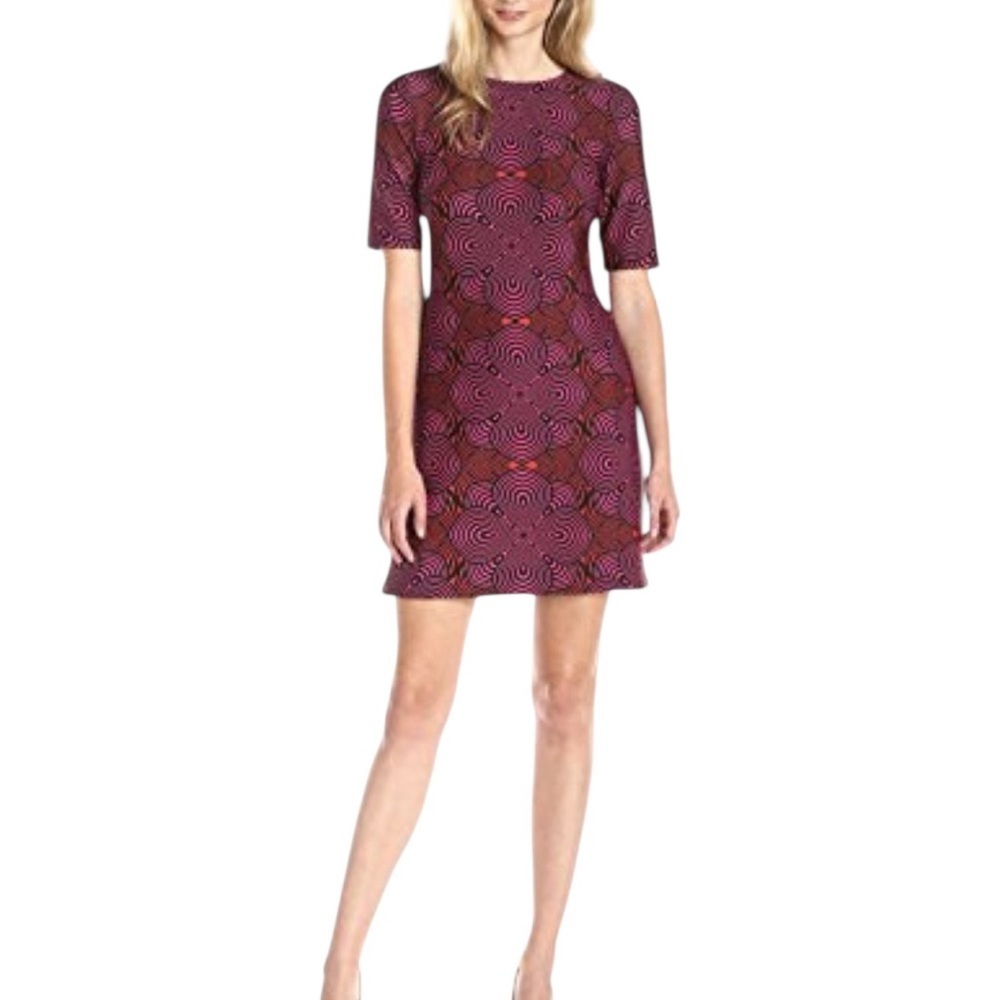 Taylor Pink and Black Mini Dress